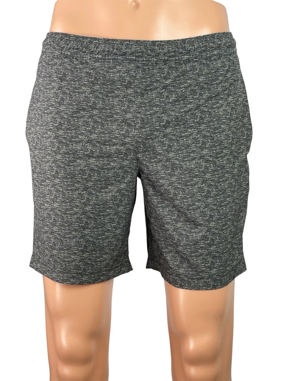Chubbies Men's Heather Gray Elastic Waist Straight Leg Athletic Shorts Size S